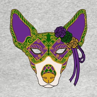 Mardi Gras Hound Mask T-Shirt